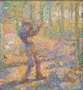 Labour, the woodcutter, 1905 painting by Jan Toorop